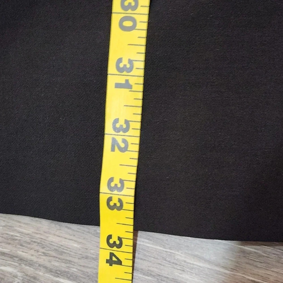 White House Black market black sleeveless long dressy vest - Picture 6 of 7